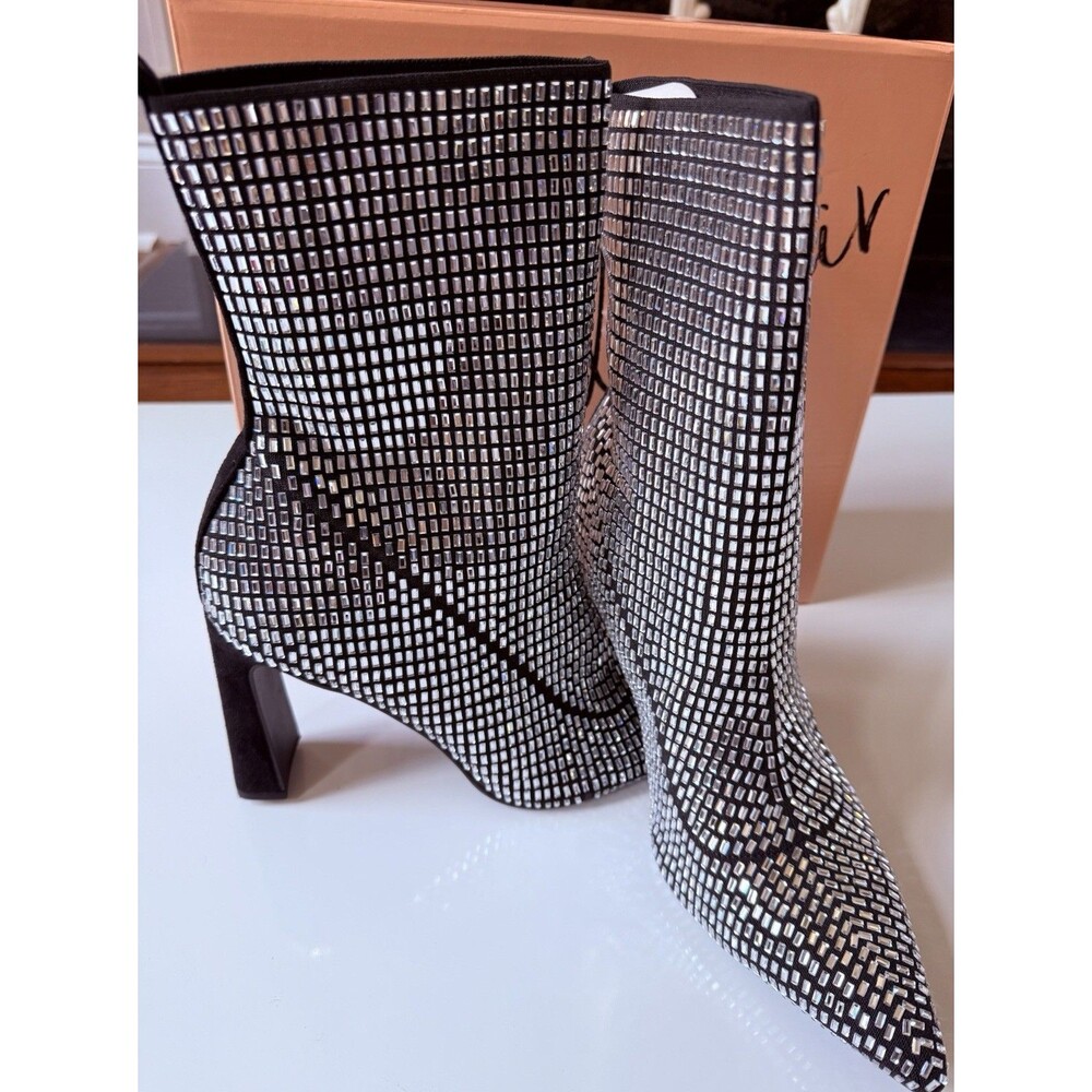 Wild Pair Neptunnef Dress Bootie Silver Bling US  9M